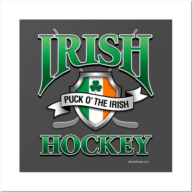 Irish Hockey Wall Art by eBrushDesign